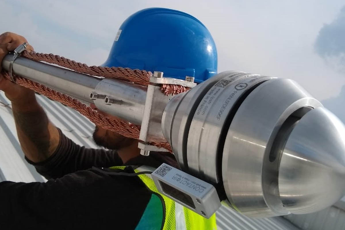 Montaje de Pararrayos en Tecnoexport